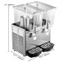 VEVOR 12L x 2 Tanks Beverage Dispenser Black Juice Dispenser Stainless Steel Beverage Dispenser Tap Drinking Water Dispenser for Commercial or Home Use