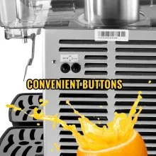 VEVOR Máquina de Dispensador de Bebida 24 L, Máquina de Bebidas Frío con Tanques 12 L * 2, Máquina de Dispensador de Jugo 150 W, Máquina de Bebidas Frías de Acero Inoxidable Temperatura 5-12℃
