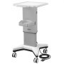 VEVOR Carro Médico Carga 50 kg Carro Auxiliar con Ruedas para Laboratorio, Carrito Móvil para Clínica Hospital Salón de Belleza, Ajuste de Altura Eléctrico, con Bandeja de Almacenamiento, Tablero ABS