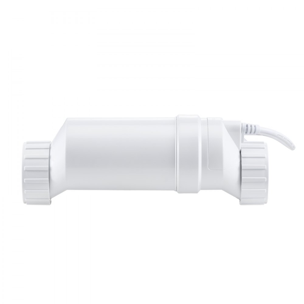 VEVOR Saltwater Chlorinator System, Pool Chlorination Cell compatible with Hayward W3T-Cell-3 (T3), Pool Cell Saltwater System for In-Ground Swimming Pools up to 15000 Gal, 4.6 m Power Cable, White