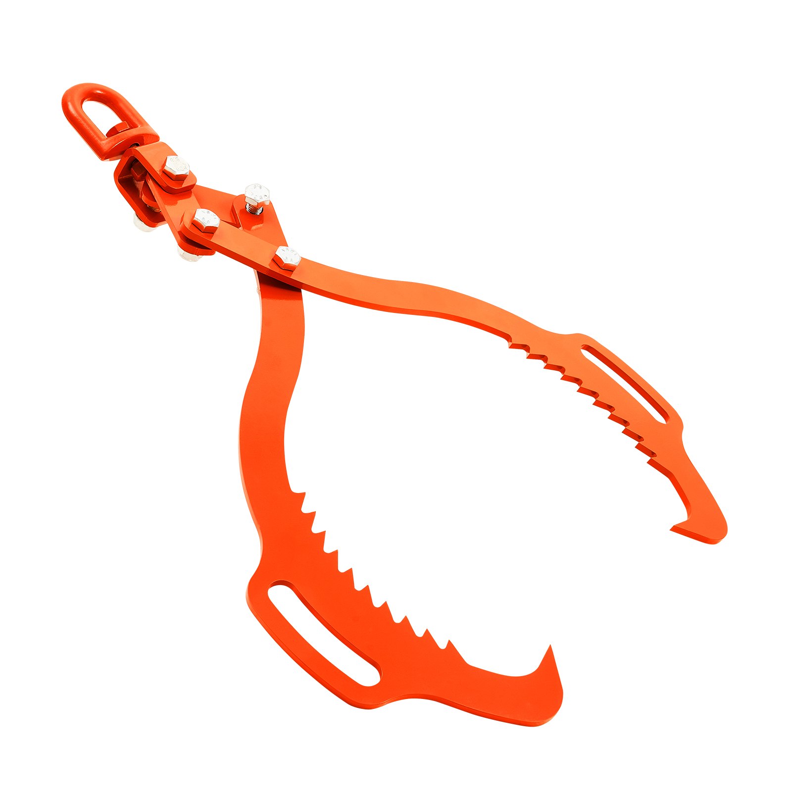 VEVOR Pinzas para Levantar Piedras 609-710 mm Pinzas para Rocas 2 Garras Pinzas para Troncos de Acero Capacidad de Elevación de 500 kg Pinza Giratoria para Arrastrar Troncos para Camiones, Tractores