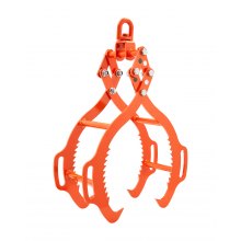 VEVOR Pinzas para Levantar Piedras 609-710 mm Pinzas para Rocas 4 Garras Pinzas para Troncos de Acero Capacidad de Elevación de 453 kg Pinza Giratoria para Arrastrar Troncos para Camiones, Tractores
