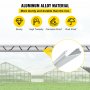 Alambre de resorte VEVOR y canal de bloqueo fabricado en aleación de aluminio resistente para invernaderos.