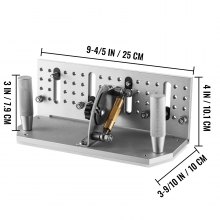VEVOR Plantilla de cuchillo para amoladora de cinturón localizador de afilado de 9-4/5" de largo ángulo ajustable de 85°~115° plantilla para afilar cuchillos de cinturón con dos asas