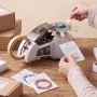 VEVOR Dispensador de Cinta Automático 10-60 mm Máquina Cortadora de Cinta, con Ancho de 5-25 mm, Cuchilla de Acero y Disco Giratorio para Acceso Simultáneo, Empaque, Regalos, Cables, Bolsas y Ramos