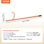 VEVOR Elevador de Troncos de Acero Resistente Mango de 1180 mm Gato para Troncos de Diámetro de hasta 32 pulgadas Herramienta de Gancho para Troncos de Doble Función para Enrollar y Sujetar Troncos
