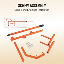 VEVOR Elevador de Troncos Resistente Mango de 1180 mm para Troncos de hasta 15"