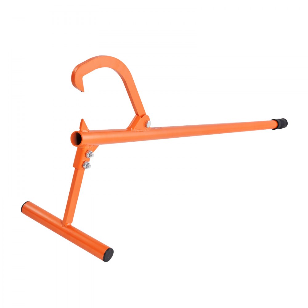 VEVOR Elevador de Troncos Resistente Mango de Metal de 1219 mm Gato para Troncos con Gancho de Inclinación Ajustable para Troncos de Diámetro de hasta 38 cm Gato para Enrollar, Levantar Troncos