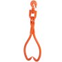 VEVOR Forestry Grapple, 457.2 mm 2-Claw Log Lifting Grapple, Robust Rotating Skidding Grapple Made of Steel, 772 lbs/350 kg Load Capacity, Tool for Lifting, Handling, Pulling and Carrying Logs