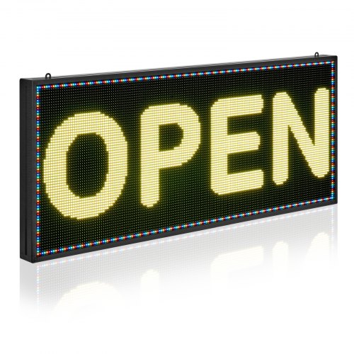 VEVOR Letrero LED Programable 99 x 41,2 cm Tablero de Visualización a Todo Color