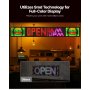 VEVOR Letrero LED Programable 131 x 19 cm Panel Digital Flexible Desplazable a Todo Color Tablero de Visualización con Patrón de Texto Personalizado Control de Aplicación Bluetooth para Publicidad