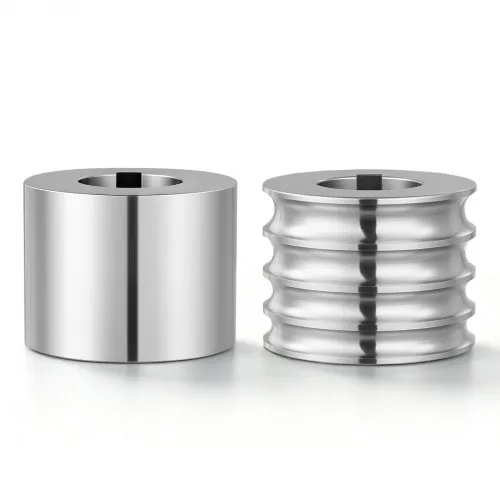 VEVOR 2 Rodillos de Recambio para Máquina de Laminación de Joyas 4 Tamaños, Accesorios de Repuesto para Laminadora para Fabricar Anillos Pulseras de Oro, Plata, 1 Plano y 1 Semicircular, 6/7/8/9 mm