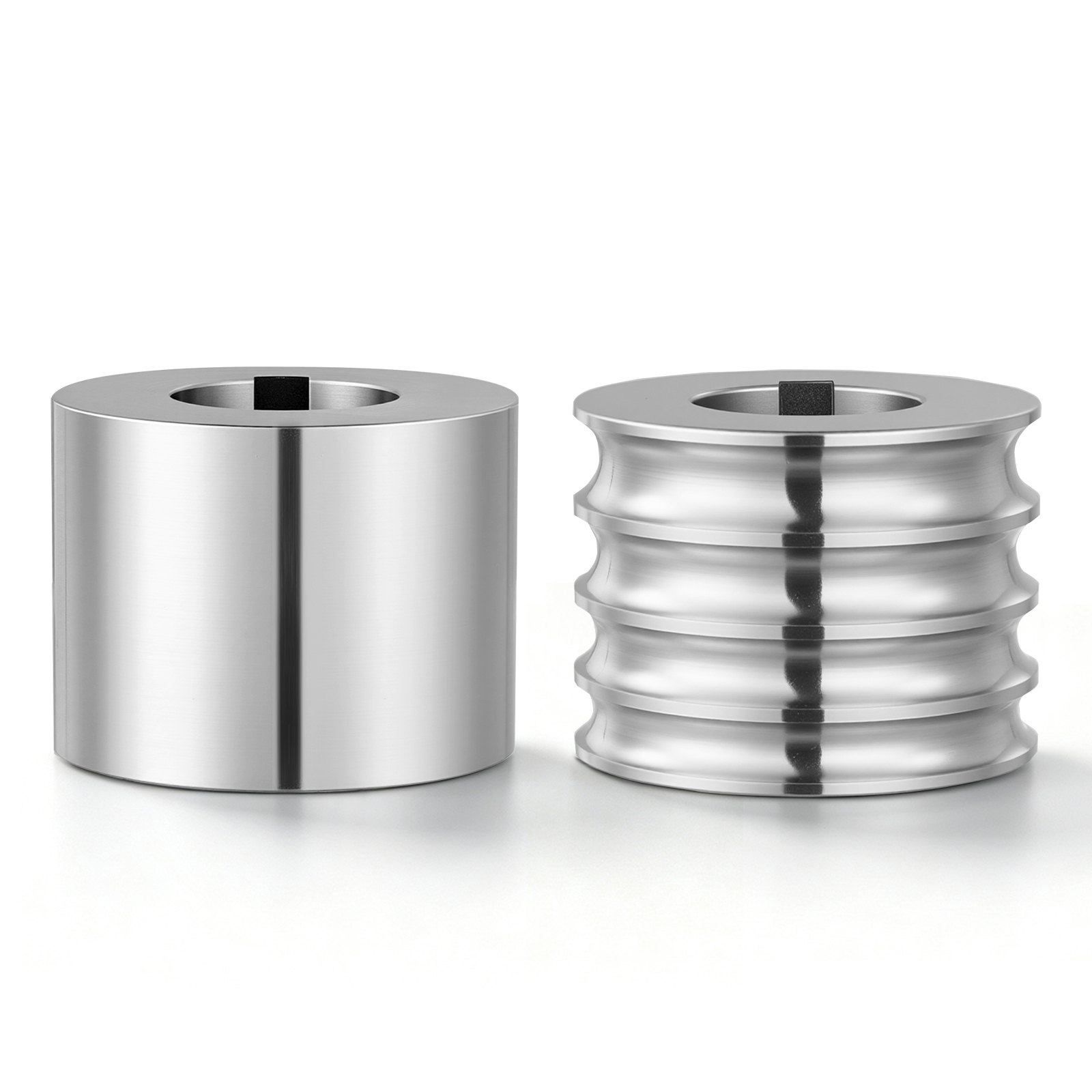 VEVOR 2 Rodillos de Recambio para Máquina de Laminación de Joyas 4 Tamaños, Accesorios de Repuesto para Laminadora para Fabricar Anillos Pulseras de Oro, Plata, 1 Plano y 1 Semicircular, 6/7/8/9 mm