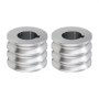 VEVOR Replacement Roller for Rolling Mill 3 Sizes Grooves 2 Square Rollers, Jewelry DIY Tool Accessory Parts, Premium Alloy Steel, Easy Installation, for Pressing Ductile Metals, Gold, Silver, Brass