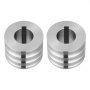 VEVOR Replacement Roller for Rolling Mill 3 Sizes Grooves 2 Domed Rollers, Jewelry DIY Tool Accessory Parts, Premium Alloy Steel, Easy Installation, for Pressing Ductile Metals, Gold, Silver, Brass