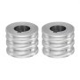 VEVOR Replacement Roller for Rolling Mill 3 Sizes Grooves 2 Domed Rollers, Jewelry DIY Tool Accessory Parts, Premium Alloy Steel, Easy Installation, for Pressing Ductile Metals, Gold, Silver, Brass
