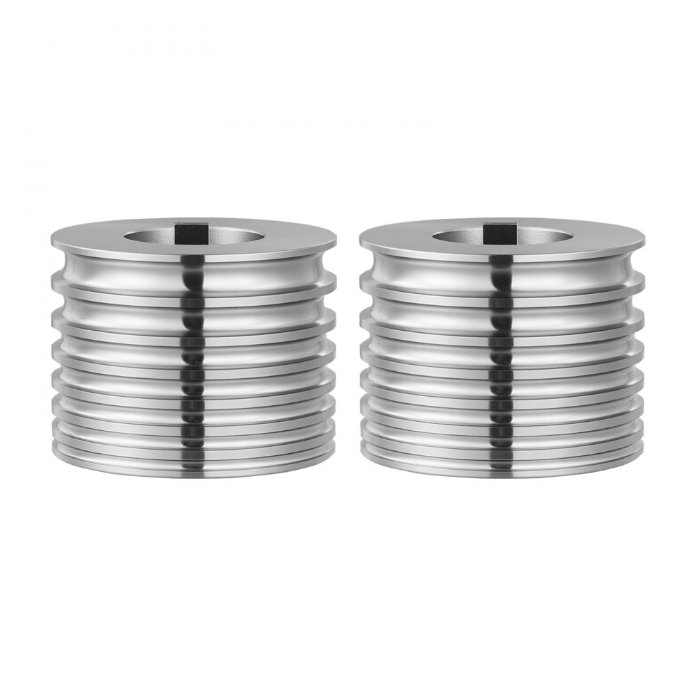 VEVOR Rodillo de Repuesto para Máquina de Laminación de Joyería 2 Piezas, Accesorio de Recambio para Laminadora, 7 Tamaños 2/2,5/3/3,5/4/5/6 mm, Forma Ovalada, Acero Aleado, para Oro Plata Metales