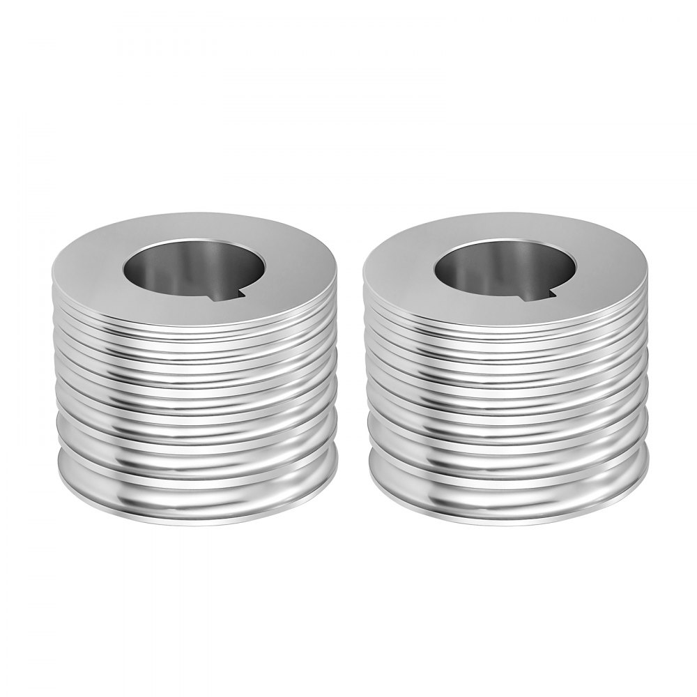 VEVOR Rodillo de Repuesto para Máquina de Laminación de Joyería 2 Piezas, Accesorio de Recambio para Laminadora, 7 Tamaños 2/2,5/3/3,5/4/5/6 mm, Forma Ovalada, Acero Aleado, para Oro Plata Metales