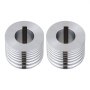VEVOR Replacement Roller for Rolling Mill 7 Sizes Grooves 2 Oval Rollers, Jewelry DIY Tool Accessory Parts, Premium Alloy Steel, Easy Installation, for Pressing Ductile Metals, Gold, Silver, Brass