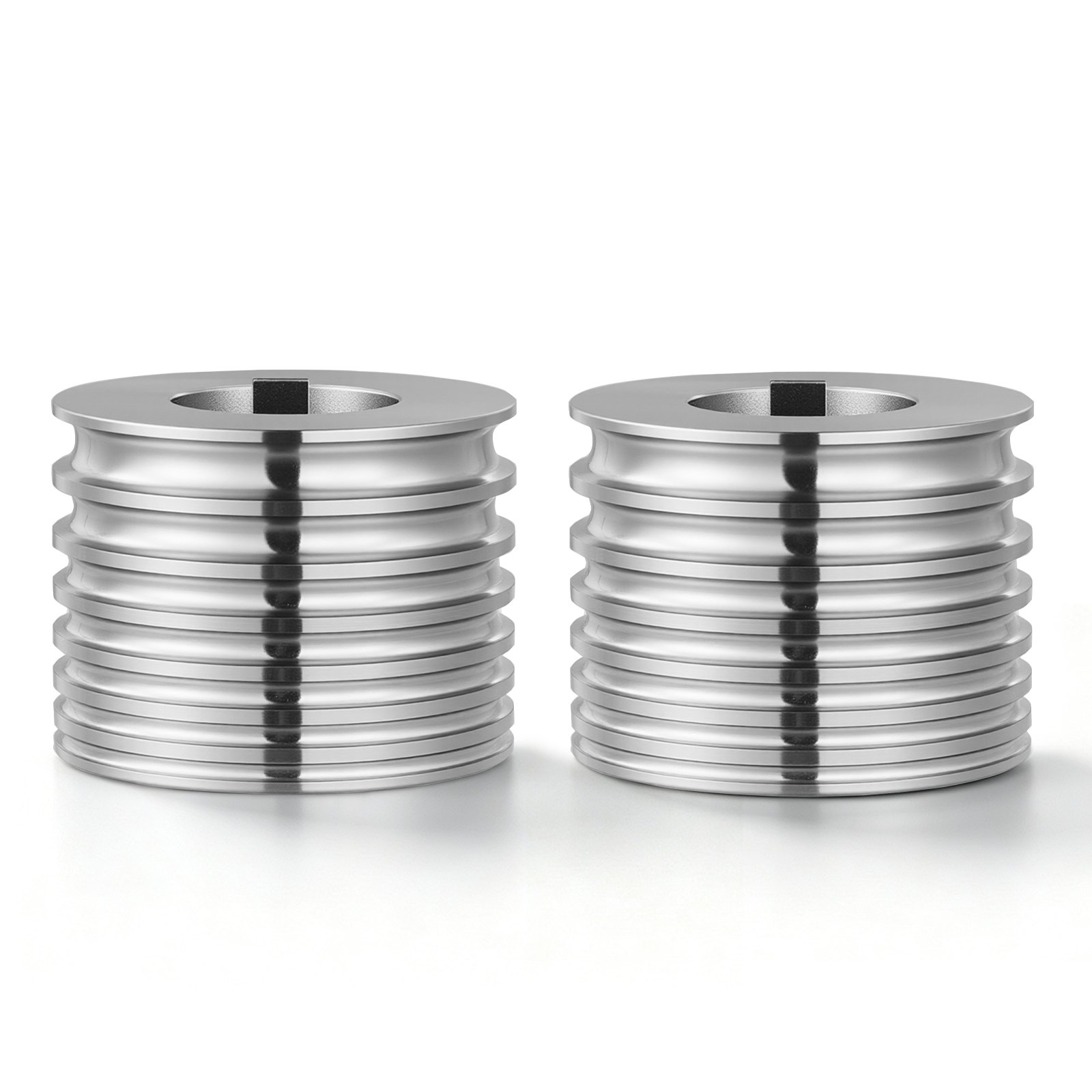 VEVOR Rodillo de Repuesto para Máquina de Laminación de Joyería 2 Piezas, Accesorio de Recambio para Laminadora, 7 Tamaños 2/2,5/3/3,5/4/5/6 mm, Forma Ovalada, Acero Aleado, para Oro Plata Metales