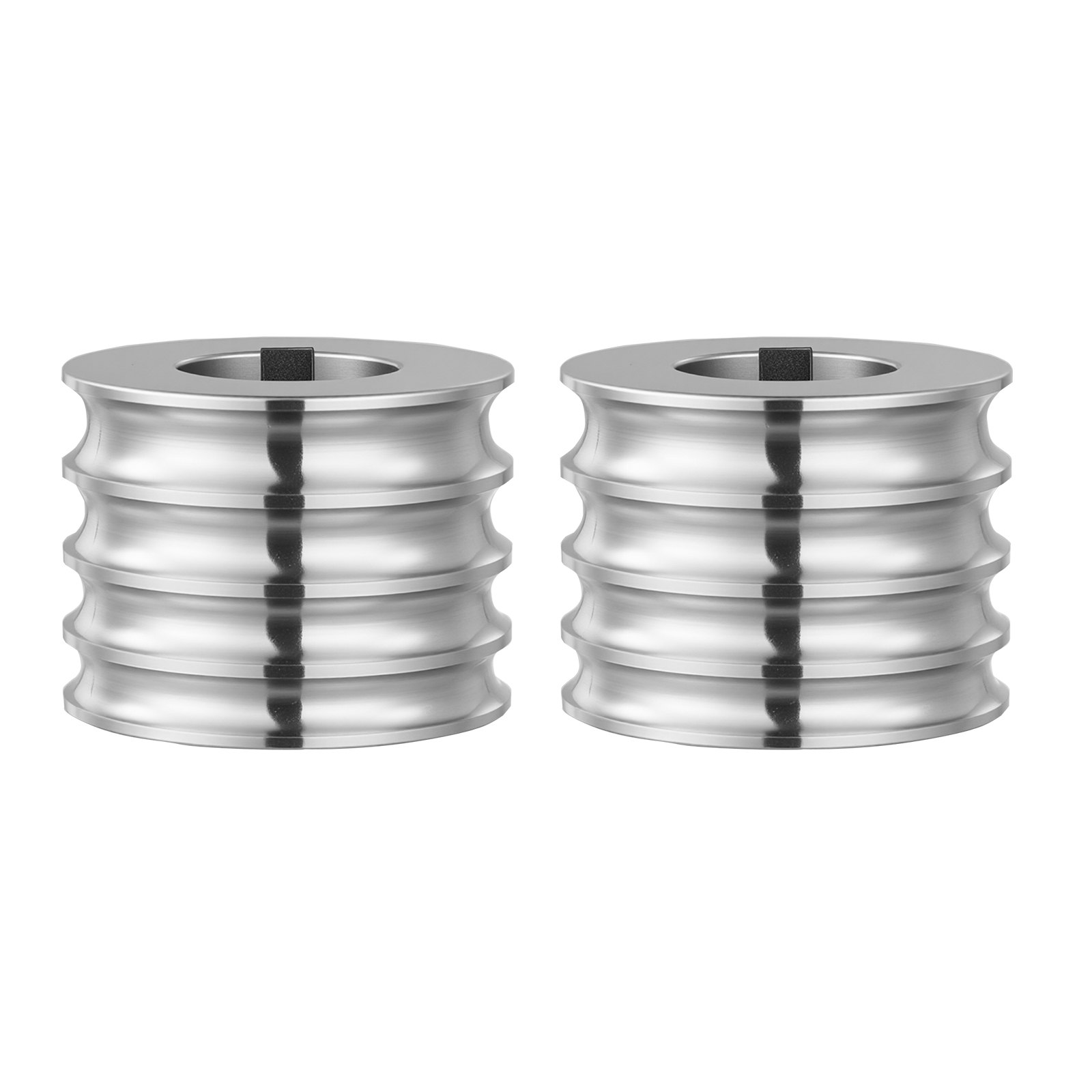 VEVOR 2 Piezas Rodillo de Repuesto para Máquina de Laminación de Joyería, Accesorio de Recambio para Laminadora para Fabricar Anillos Pulseras, 4 Tamaños 6/7/8/9 mm, Ranuras Redondas, Acero Aleado
