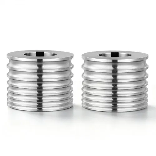 VEVOR Rodillo de Recambio para Máquina de Laminación de Joyería 2 Piezas, Accesorio de Repuesto para Laminadora, 7 Tamaños 2/2,5/3/3,5/4/5/6 mm, Ranuras Redondas, Acero Aleado, para Oro Plata Joyas