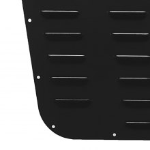 Revestimiento en polvo negro con rejilla de ventilación para capó VEVOR para Jeep Wrangler JK 2013-2017