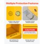VEVOR Gabinete para Materiales Inflamables, Gabinete Ignífugo 96,4 x 86,4 x 165,1 cm de 246 L de Acero Laminado en Frío y Galvanizado con Estante Ajustable para Uso Comercial/Doméstico, Amarillo