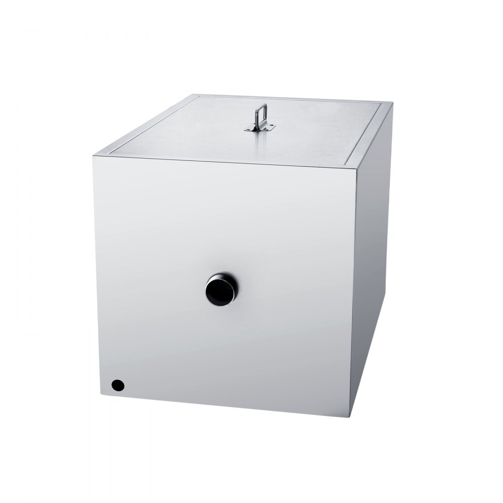 VEVOR Interceptor de Grasa Comercial Separador de Grasa 18 kg Trampa de Grasa Entrada Lateral Acero Inoxidable Debajo del Fregadero Separador de Agua y Aceite 10 Gpm para Cocina, Cantina, Restaurante