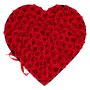 VEVOR 100 Rosas Eternas en Caja con Forma de Corazón, Ramo de Flores Preservadas, Caja de Regalo de Flores para tu Esposa, Madre, Pareja, para Boda, Día de la Madre, San Valentín, Navidad, Rojo