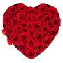 VEVOR 27 Rosas Eternas en Caja con Forma de Corazón, Ramo de Flores Preservadas, Caja de Regalo de Flores para tu Esposa, Madre, Pareja, para Boda, Día de la Madre, San Valentín, Navidad, Rojo