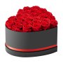 VEVOR 27 Rosas Eternas en Caja con Forma de Corazón, Ramo de Flores Preservadas, Caja de Regalo de Flores para tu Esposa, Madre, Pareja, para Boda, Día de la Madre, San Valentín, Navidad, Rojo