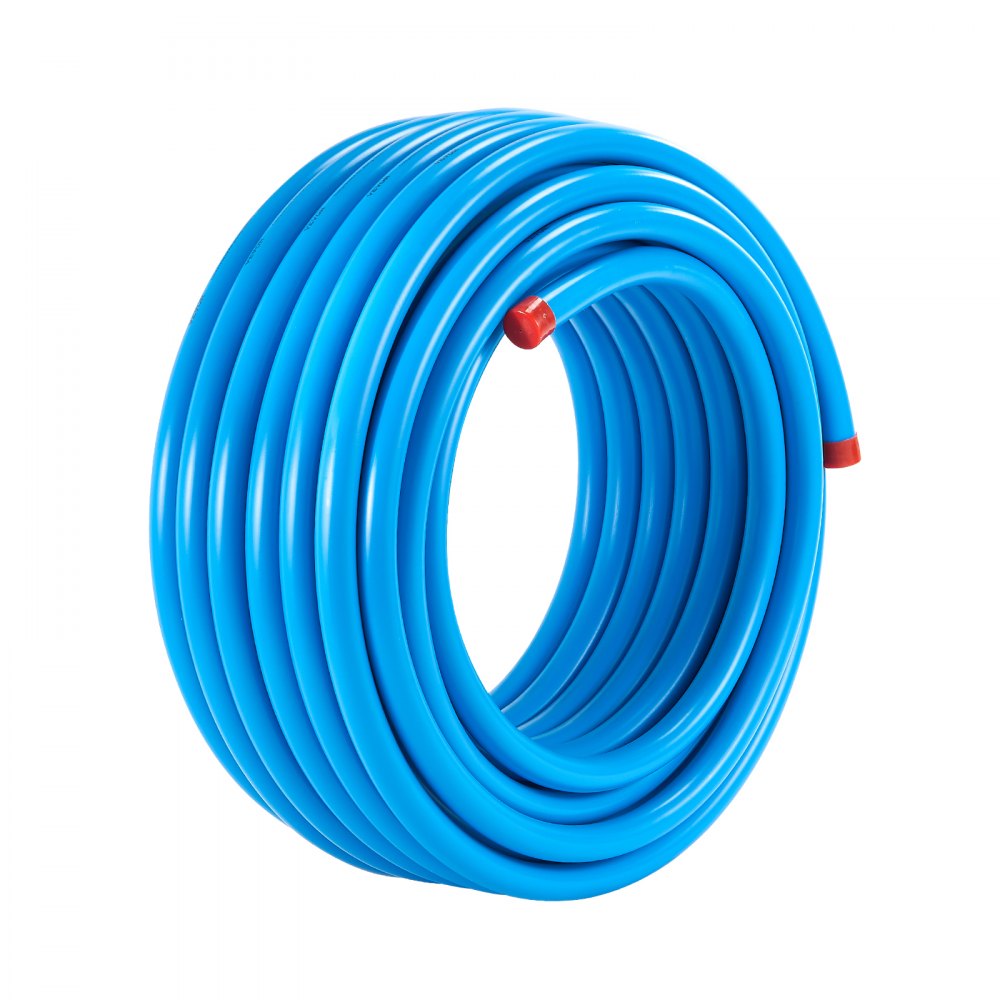 VEVOR Kit de Línea de Compresor de Aire, Sistema de Tuberías de Aire Comprimido Aluminio HDPE, a Prueba Fugas, Resistente a la Presión y Fácil Instalar, para Talleres de Garajes, Azul, Ø 475 x 200 mm