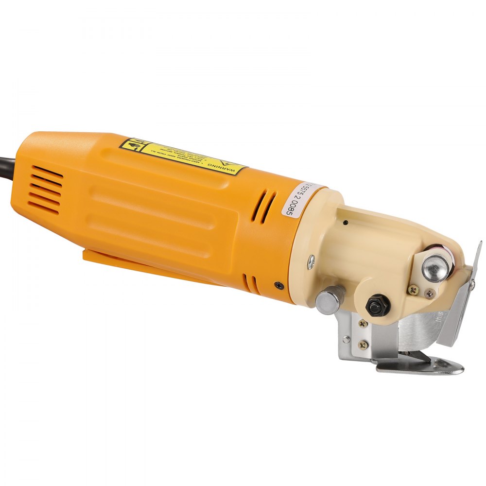 VEVOR Cortador de Tela Eléctrico 170 W Tijera de Costura Rotativo Eléctrico Grosor de Corte 25mm Cortador Eléctrico con Hoja Octogonal 70mm 1 Cuchilla de Repuesto Piedra de Afilar para Cortar Textiles