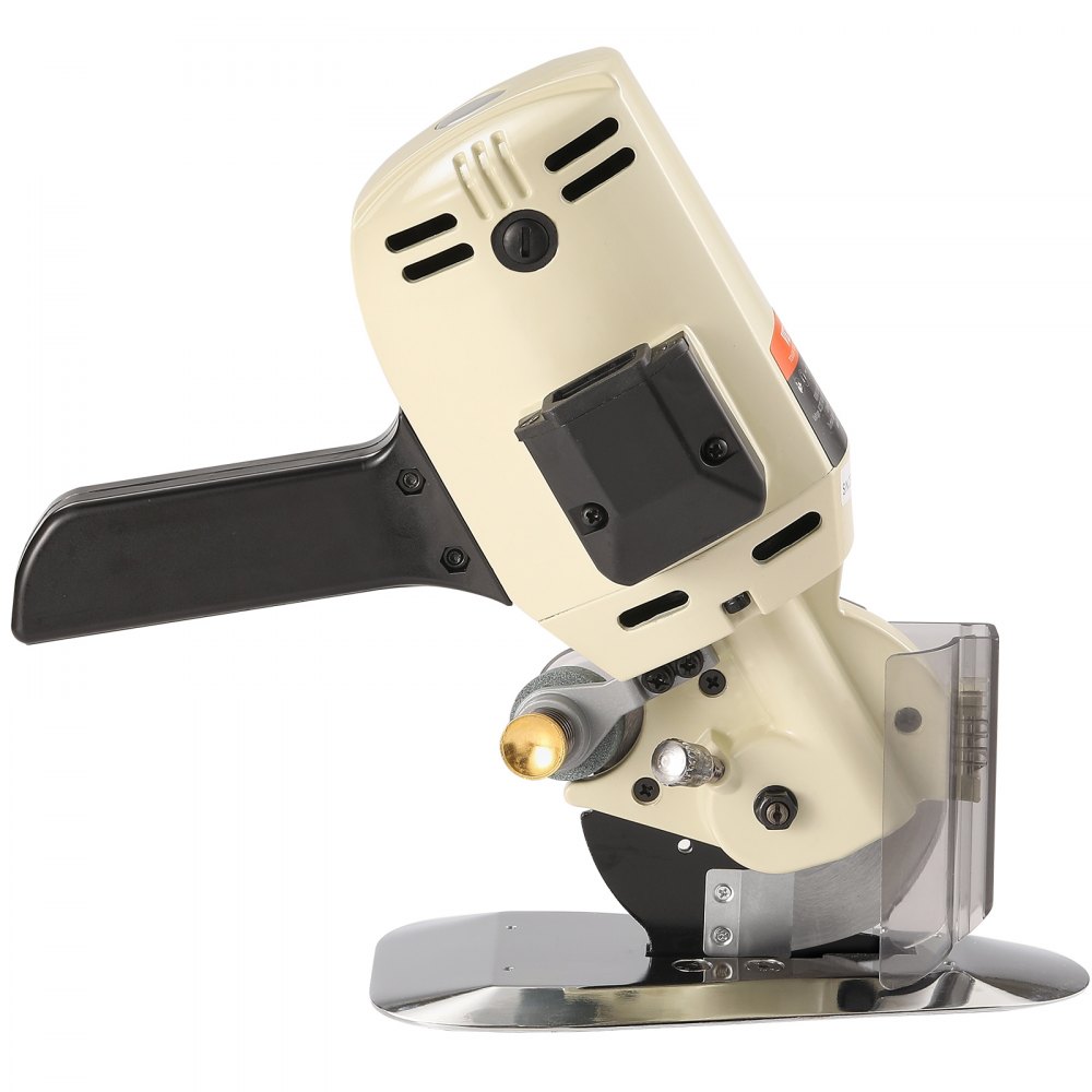 VEVOR Cortador de Tela Eléctrico 250W Tijera de Costura Rotativo Eléctrico Grosor de Corte 27mm Cortador Eléctrico con Hoja Octogonal 100mm 1 Cuchilla de Repuesto Piedra de Afilar para Cortar Textiles