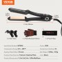VEVOR Hair Straightener, approx. 3.8 cm flat iron, dual infrared hair iron with LCD display and 19 temperature settings – 210 °F to 450 °F, for use in the salon, at home or on the go