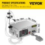 VEVOR Llenadora de Botellas 5-3500ml Maquina de Rellenar Máquina de Llenado Manual de Líquidos