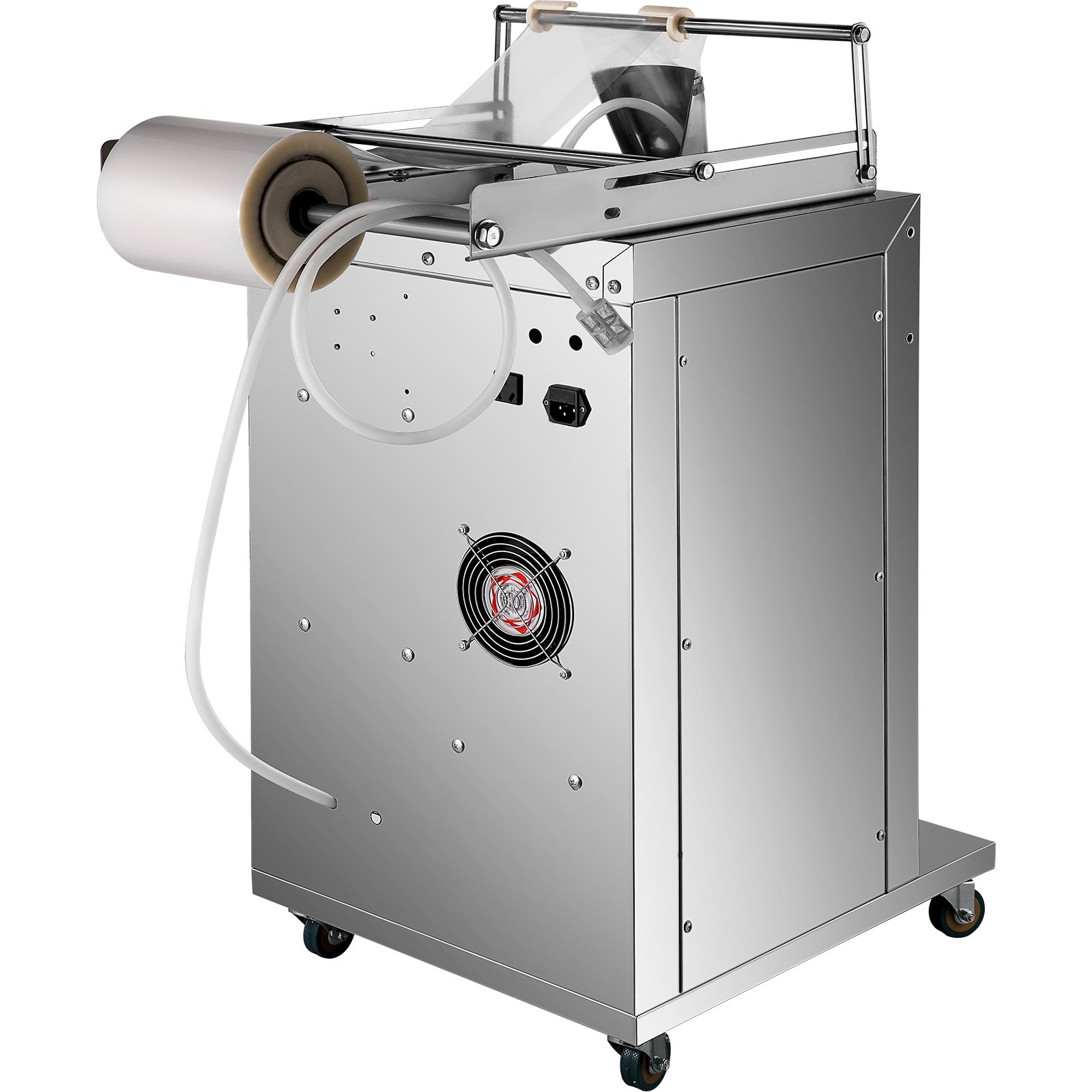 VEVOR Máquina Llenadora de Líquido Neumática, Rango de Empaque 5-160 g Llenadora de Botellas Neumática de Pistón Velocidad de 20-40 Bolsas / min. Máquina de Llenado de Líquido con Panel de Control LCD