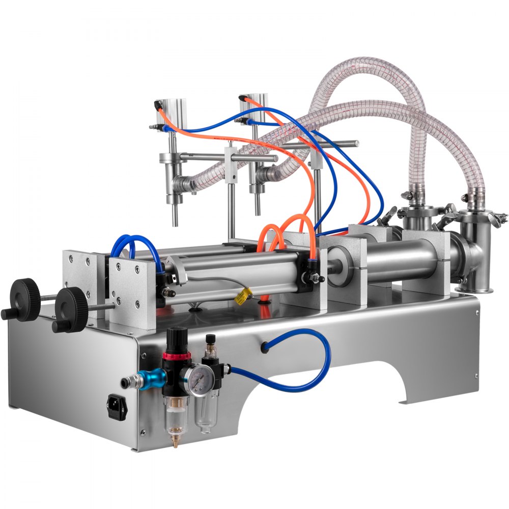 Vevor Máquina De Llenado De Líquidos Neumática 50-500 Ml Con Boquillas Dobles