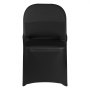 VEVOR 150 Pcs Black Chair Covers, Polyester Spandex Chair Cover, Stretch Slipcovers for Wedding Party Dining Banquet Flat-Front Chair Covers, Fits Chair Measures up to 17.72 x 18.11 x 30.31 inch