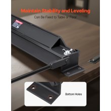 VEVOR Dobladora de 762 mm Capacidad para Acero Dulce de 1,2 mm sin Martillo