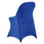VEVOR Fundas Sillas de Comedor 50 Piezas, Funda para Sillones Elástica de Poliéster y Elastano, para Sillas de Hasta 45 x 46 x 77 cm, Tela Suave y Transpirable, para Boda, Fiestas, Banquetes, Azul