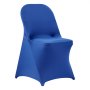 VEVOR Fundas Sillas de Comedor 50 Piezas, Funda para Sillones Elástica de Poliéster y Elastano, para Sillas de Hasta 45 x 46 x 77 cm, Tela Suave y Transpirable, para Boda, Fiestas, Banquetes, Azul