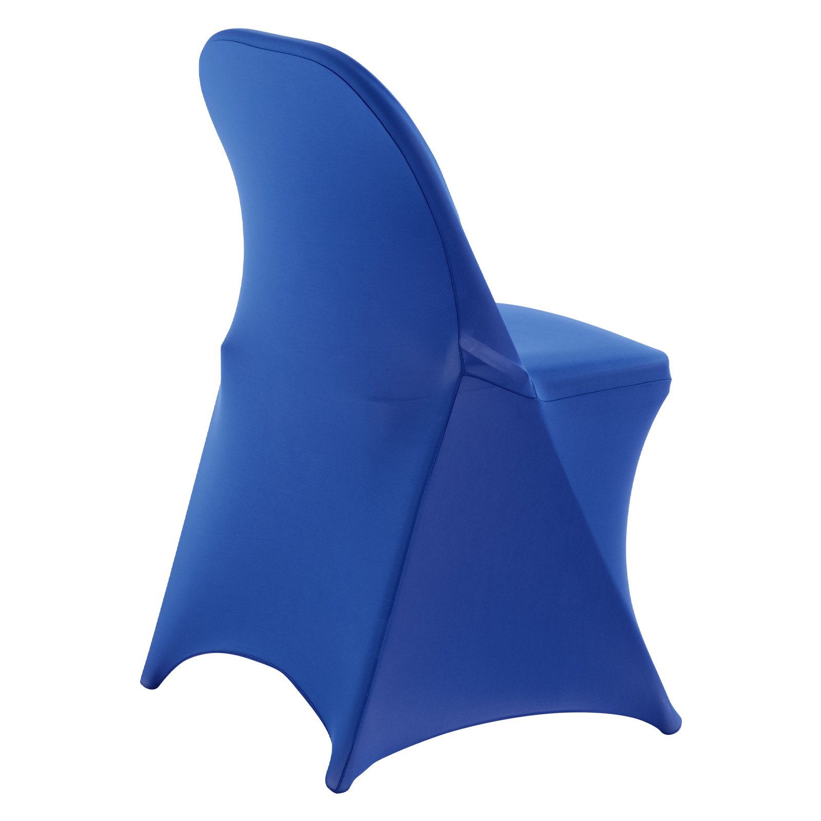 VEVOR 50 Pcs Blue Chair Covers, Polyester Spandex Chair Cover, Stretch Slipcovers for Wedding Party Dining Banquet Flat-Front Chair Covers, Fits Chair Measures up to 17.72 x 18.11 x 30.31 inch