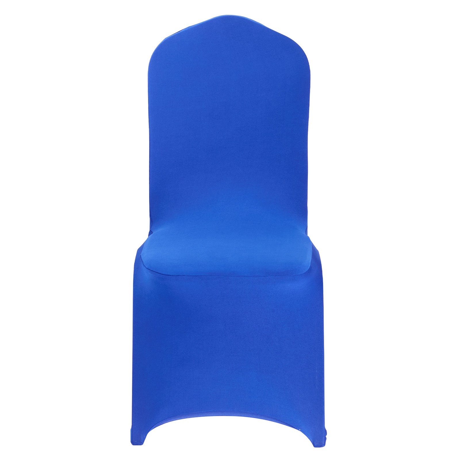 VEVOR Fundas Sillas de Comedor 50 Piezas, Funda para Sillones Elástica de Poliéster y Elastano, para Sillas de Hasta 51 x 45 x 95 cm, Tela Suave y Transpirable, para Boda, Fiestas, Banquetes, Azul