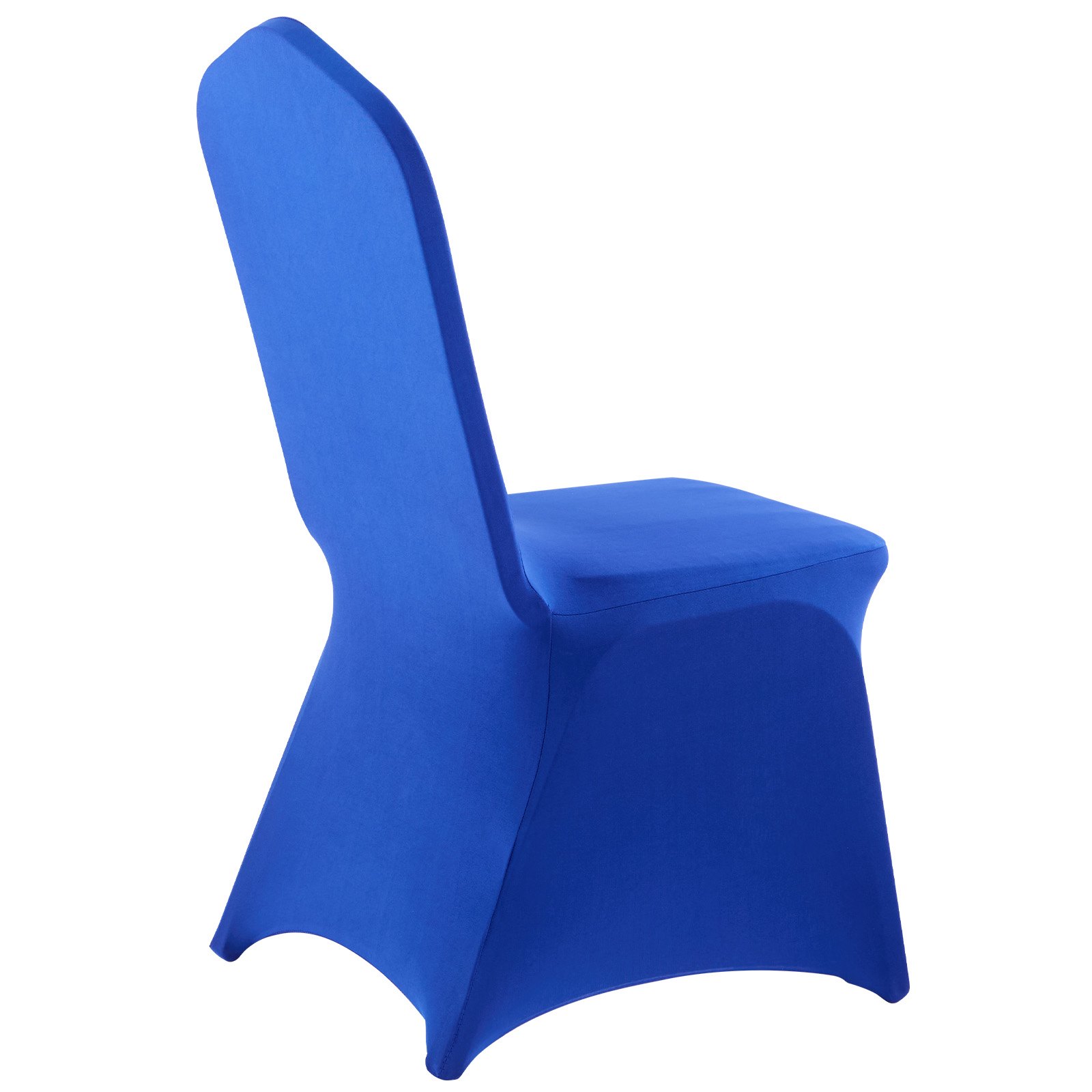 VEVOR Fundas Sillas de Comedor 50 Piezas, Funda para Sillones Elástica de Poliéster y Elastano, para Sillas de Hasta 51 x 45 x 95 cm, Tela Suave y Transpirable, para Boda, Fiestas, Banquetes, Azul