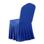 VEVOR 30 Pcs Blue Chair Covers, Polyester Spandex Chair Cover, Stretch Slipcovers for Wedding Party Dining Banquet Flat-Front Chair Covers, Fits Chair Measures up to 20.08 x 17.72 x 37.4 inch