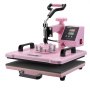 VEVOR - Máquina de prensado por calor, 12 x 15 pulgadas, 8 en 1, con prensa de vaso de 6 a 30 oz, prensado de camisetas con giro de 360°, control digital preciso, para camisetas, tazas, sombreros y platos, color rosa