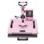 VEVOR - Máquina de prensado por calor, 12 x 15 pulgadas, 8 en 1, con prensa de vaso de 6 a 30 oz, prensado de camisetas con giro de 360°, control digital preciso, para camisetas, tazas, sombreros y platos, color rosa