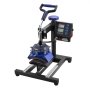 Máquina de prensado por calor VEVOR, 15 x 15 pulgadas, máquina de transferencia de calor 8 en 1 con prensa de vaso de 30 oz, prensado digital de camisetas con giro de 360°, revestimiento de teflón, para camisetas, tazas, sombreros y platos, negro y azul